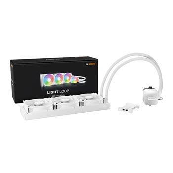 be quiet! Light Loop 360mm AIO Cooler, 3x 120mm ARGB PWM Fans, 360mm Aluminium Radiator, Intel/AMD, White