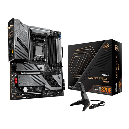 ASRock X870E Taichi lite, AMD X870E, AM5, DDR5, PCIe 5.0, 4x M.2, USB 4.0, 5G/WiFi 7, AMD EXPO, E-ATX