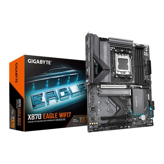 Gigabyte AMD X870 EAGLE Wi-Fi 7, AMD X870, S AM5, DDR5, PCIe 5.0, 3x M.2, 2.5GbE, WiFi7, USB 4.0, AMD EXPO, ATX