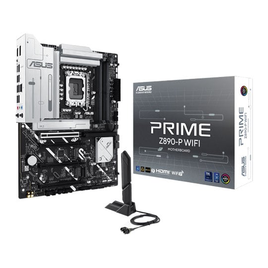 ASUS PRIME Z890-P WIFI, Intel Z890, S 1851, DDR5, PCIe 5.0, 4x M.2, 2.5G LAN, WiFi7, TB4, ATX