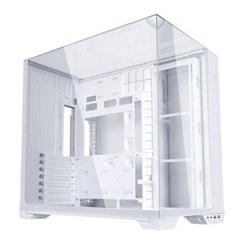 Lian Li O11 Vision Compact, White, Dual Chamber Mid Tower Chassis, Tempered Glass Window, USB3.0/USB-C