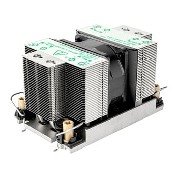 SilverStone XE02-4677 B Server CPU Cooler, LGA4677, LGA4710, 60mm Fan, 5 Copper Heatpipes, 4-Pin PWM, 2U, Black