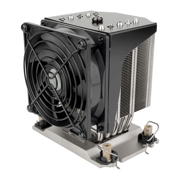 SilverStone XE04-4677 VB Server CPU Cooler, LGA4677 / LGA4710, 92mm Fan, 5 Copper Heatpipes, 4-Pin PWM, 4U, Black