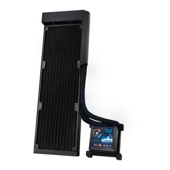 Lian Li Hydroshift LCD 360N All-in-One Liquid CPU Cooler, Black, 2.88" LCD IPS Display, Aluminium