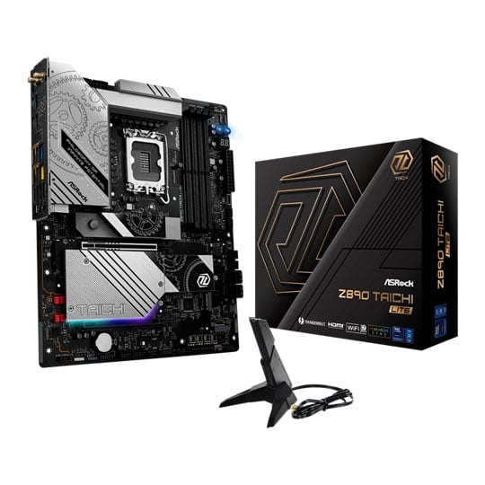 ASRock Z890 Taichi Lite, Intel Z890, S 1851, DDR5, PCIe 5.0, 6 x M.2, 5G + 2.5G LAN, WiFi7 / BT 5.4, TB4, ATX