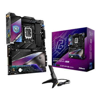 ASRock Z890 NOVA WIFI, Intel Z890, S 1851, DDR5, PCIe 5.0, 6x M.2, 5G + 2.5G LAN, WiFi7 / BT 5.4, TB4, ATX