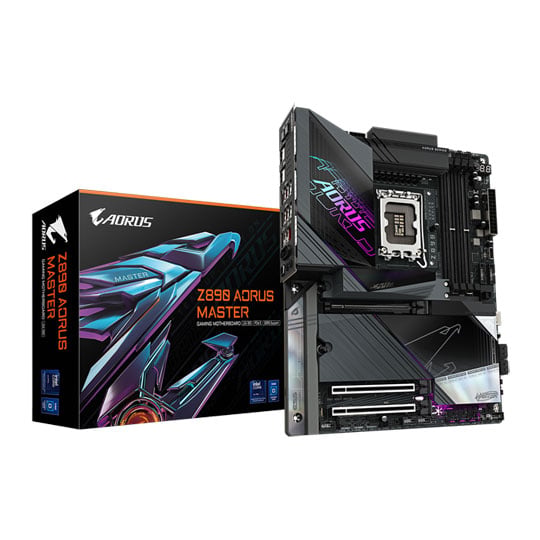 Gigabyte Z890 AORUS MASTER, Intel Z890, S 1851, DDR5, PCIe 5.0, 5x M.2, 10G LAN, WiFi 7/BT5.4, ATX