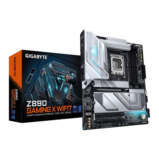 Gigabyte Z890 GAMING X Wi-Fi 7, Intel Z890, S 1851, DDR5, PCIe 5.0, 4 x M.2, 2.5G LAN, WiFi7 / BT 5.4, USB4, ATX