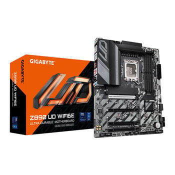 Gigabyte Z890 UD WIFI6E, Intel Z890, S 1851, DDR5, PCIe 5.0, 3x M.2, 2.5G LAN, WiFi 6E / BT 5.3, USB 4 Type-C, ATX