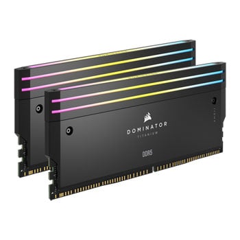 Corsair DOMINATOR TITANIUM Light Enhancement Kit, 2x DDR5 Dummy Modules with Addressable RGB LEDs, iCUE, Black