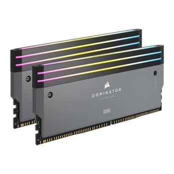 Corsair DOMINATOR TITANIUM Light Enhancement Kit, 2x DDR5 Dummy Modules with Addressable RGB LEDs, iCUE, Grey