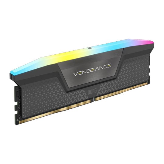 Corsair 16GB (1x16GB) CORSAIR DDR5 Vengeance RGB Grey, PC5-41600 (5200), Non-ECC Unbuffered, CAS 40, Dual Profile, 1.25V