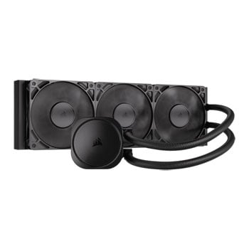 Corsair NAUTILUS 360 RS AIO CPU Cooler, Black, 3x 120mm RS120 Fans , Copper Coldplate, Aluminium Radiator, Intel/AMD