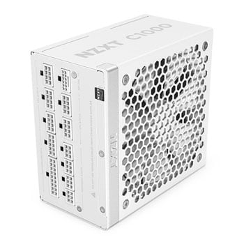 NZXT 1000W NZXT C1000 Gold ATX 3.1, White, Fully Modular, 80PLUS Gold, Single Rail, 83.3A, 35mm FDB Fan, ATX 3.1 PSU