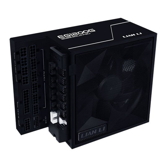 Lian Li 1200W Lian Li EDGE GOLD, Fully Modular, PCIE 5.1 80PLUS Gold, Single Rail, 100A, 120mm Fan, ATX PSU, Black ATX3.1