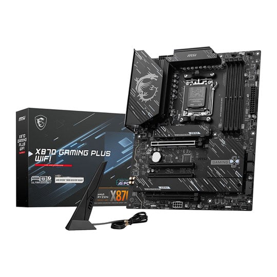 MSI X870 GAMING PLUS WIFI, AMD X870, AM5, DDR5, PCIe 5.0, 3x M.2, 5G/WiFi7, USB 4.0, USB 3.2 A+C, AMD EXPO, ATX