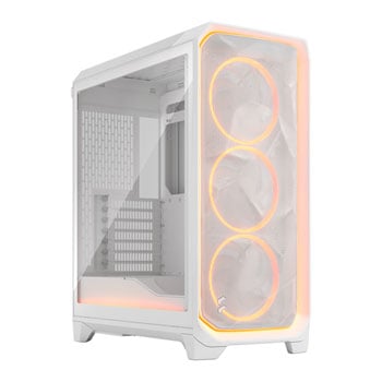 Fractal Design Meshify 3 Amb Pro, White, Mid Tower w/ Light TG, 3x 140mm Fans, USB 3.2 Gen2, E-ATX / ATX / mATX/ mITX