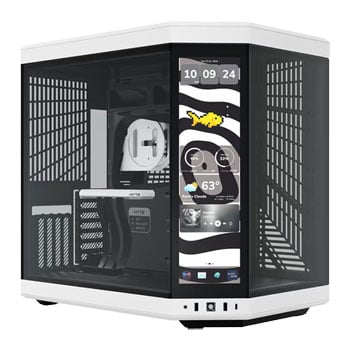 HYTE Y70 Touch Infinite, Panda, Dual Chamber Mid-Tower Chassis, USB, IPS Screen, USB 3.2