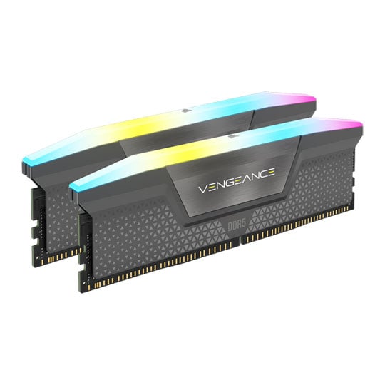 Corsair Vengeance RGB DDR5 Light Enhancement Kit, 2x DDR5 Dummy Modules with Addressable RGB LEDs, iCUE, Grey