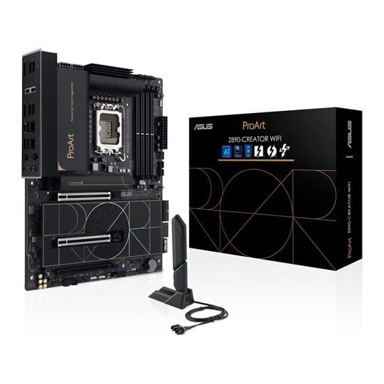 ASUS ProArt Z890 Creator WiFi, Intel Z890, S 1851, DDR5, PCIe 5.0, 5x M.2, 10G/2.5G LAN, WiFi7, USB 3.2 Gen2, TB5, ATX