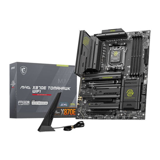 MSI MAG X870E TOMAHAWK WiFi, AMD X870E, AM5, DDR5, PCIe 5.0, 4x M.2, 5G/WiFi7, USB 4.0, AMD EXPO, ATX