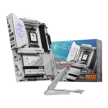 MSI MPG B850 Edge TI WiFi, AMD B850, AM5, DDR5, PCIe 5.0, 4x M.2, 5G/WiFi7, USB 3.2 A+C, AMD EXPO, ATX