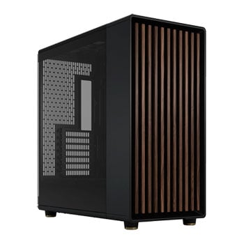 Fractal Design Fractal North XL RC Charcoal Black Mid Tower Chassis, Tempered Glass, 3x 140mm PWM, Reverse Connection, mITX/mATX/E-ATX