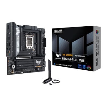 ASUS TUF GAMING B860M-PLUS WiFi, Intel B860, LGA1851, DDR5, PCIe 5.0, 3x M.2, 2.5GbE/WiFi7, USB 4.0, mATX