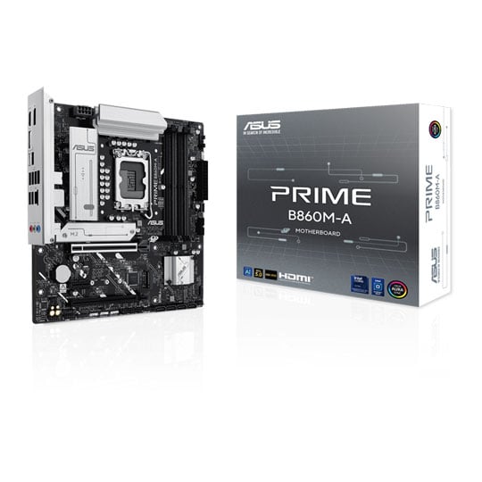 ASUS PRIME B860M-A-CSM, Intel B860, LGA1851, DDR5, PCIe 5.0, 2x M.2, 2.5GbE, USB 20Gbps Type-C, mATX