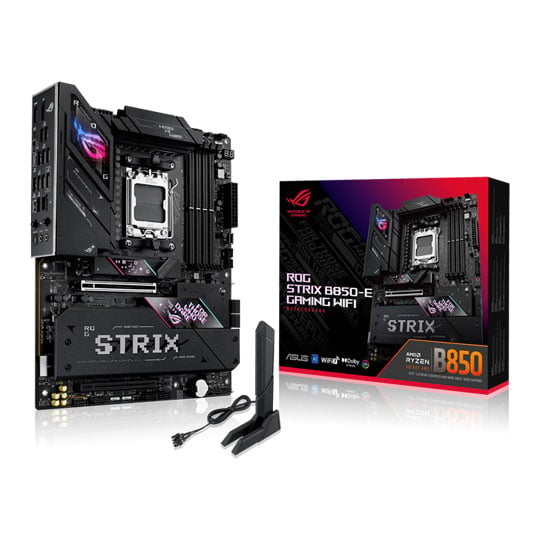ASUS ROG STRIX B850-E GAMING WiFi, AMD B850, AM5, DDR5, PCIe 5.0, 5 x M.2, 5G/WiFi7, USB 40Gbps, AMD EXPO, ATX