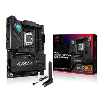 ASUS ROG STRIX B850-F GAMING WiFi, AMD B850, AM5, DDR5, PCIe 5.0, 4x M.2, 2.5G/WiFi7, USB 20Gbps, AMD EXPO, ATX
