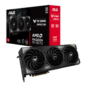 ASUS Radeon RX 9070 TUF GAMING OC 16GB GDDR6 Graphics Card, RDNA 4, 3584 Streams, TBC Boost