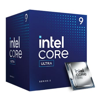 Intel Core Ultra 9 285, S1851, Core Ultra Series 2, 24 Cores, 24 Threads, 5.6 GHz Turbo, 36MB Cache, 65W, Retail