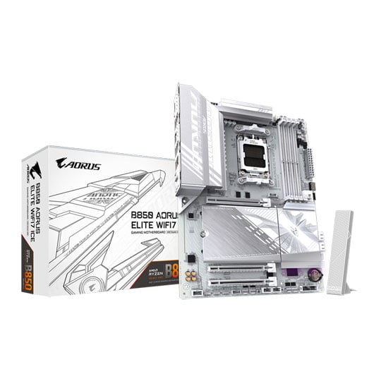 Gigabyte B850 AORUS ELITE Wi-Fi 7 ICE, AMD B850, S AM5, DDR5, PCIe 5.0, 3x M.2, 2.5GbE, WiFi7, USB 10Gbps, AMD EXPO, ATX