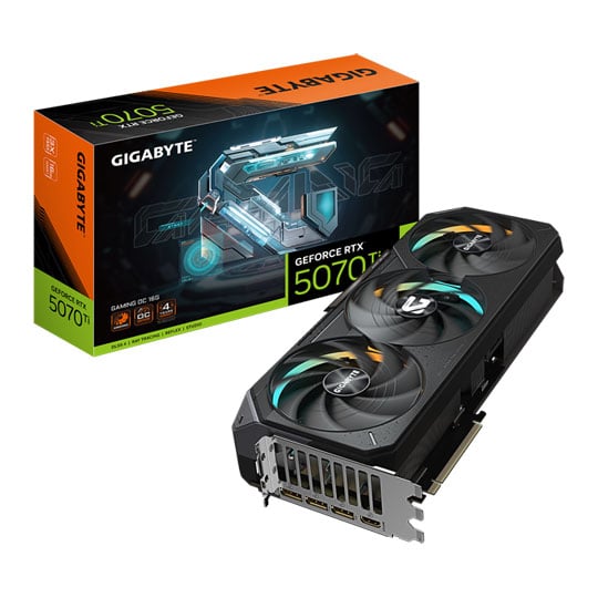 Gigabyte NVIDIA GeForce RTX 5070 Ti GAMING OC 16GB GDDR7 Ray-Tracing Graphics Card, DLSS 4, 8960 Cores, 2588 MHz Boost