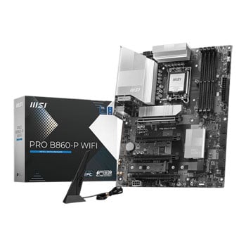 MSI PRO B860-P WiFi ATX, Intel B860, LGA1851, DDR5, PCIe 5.0, 3x M.2, 5GbE / WiFi7, TB4, ATX