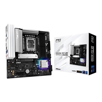 ASRock B860M Pro RS, Intel B860, LGA1851, DDR5, PCIe 5.0, 3x M.2, 2.5GbE, USB 3.2 Gen2x2, mATX