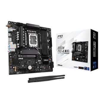 ASRock B860M Pro-A WiFi, Intel B860, LGA1851, DDR5, PCIe 5.0, 3x M.2, 2.5GbE, Wi-Fi 6E, USB 3.2 Gen2x2, mATX