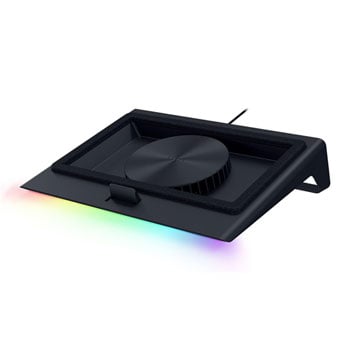 Razer Laptop Cooling Pad, Black, Adaptive Smart Cooling, Airtight Pressure Chamber, USB Type A Hub, Dust Filter