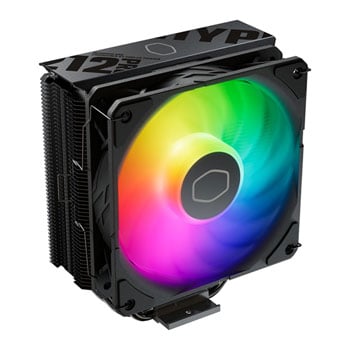 Cooler Master Hyper 212 Pro Cooler, Black, 1x SickleFlow 120 Edge ARGB Fan, Aluminium Fins, 4x Heatpipes, Intel / AMD