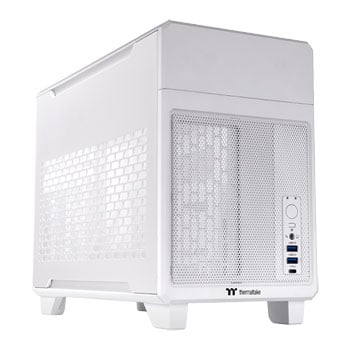 ThermalTake TR100 Mini Tower Chassis, Snow White, Modular Design, SFX / SFX-L PSU Support, USB 3.0 / 3.2 Gen2, mITX