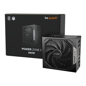 be quiet! 850W be quiet! Power Zone 2, Black, Fully Modular, 80PLUS Platinum, Single Rail, 70.8A +12V, 140mm Fan, ATX 3.1 PSU