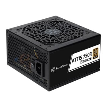 SilverStone 750W SilverStone ATTIS 750R, Fully Wired, 80 PLUS Bronze, Single Rail, 62.5A, Silent 120mm Fan, ATX 3.1 PSU
