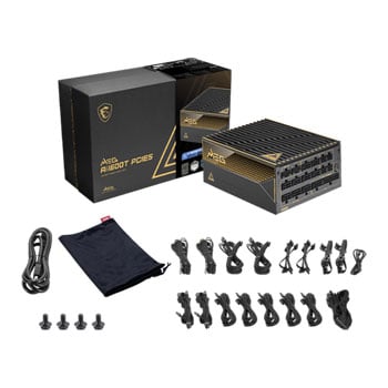 MSI 1600W MSI MEG Ai1600T PCIe 5.1, Fully Modular, 80PLUS Titanium, PCIe 5.1, 133.3A, 135mm Fan, ATX3.1 PSU