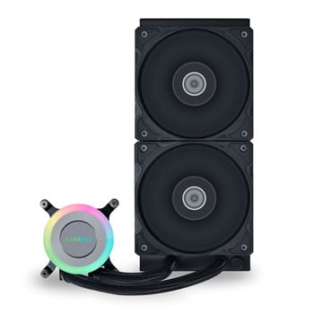 Lian Li GA II Lite 240 Performance AIO CPU Cooler, Black, 240mm,2x 120mm Fans, Aluminium Fins, Copper, Intel / AMD
