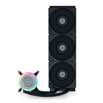 Lian Li GA II Lite 360 Performance AIO CPU Cooler, Black, 360mm AIO Hydro Cooler, 3x 120mm Fans, Copper, Intel / AMD
