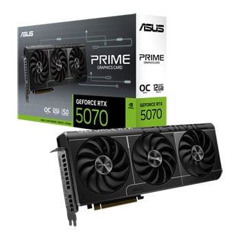 ASUS PRIME NVIDIA GeForce RTX 5070 OC 12GB GDDR7 Ray-Tracing Graphics Card, DLSS 4, 6144 Core, 2587 MHz Boost