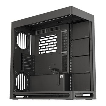 HAVN HS420, Black, Mid Tower PC Case w/ Tempered Glass Window, 11 Fan Mounts, E-ATX / ATX / MicroATX / Mini-ITX