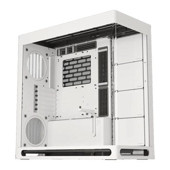 HAVN HS420, White, Mid Tower PC Case w/ Tempered Glass Window, 11 Fan Mounts, E-ATX / ATX / MicroATX / Mini-ITX