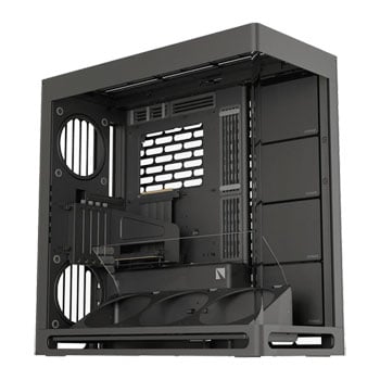 HAVN HS420 VGPU, Black, Mid Tower PC Case w/ Tempered Glass Window, 11 Fan Mounts, E-ATX / ATX / MicroATX / Mini-ITX